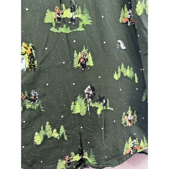 Her Universe Star Wars Endor Shirt Dress Size S Green Button Front Short Sleeve - Picture 10 of 14